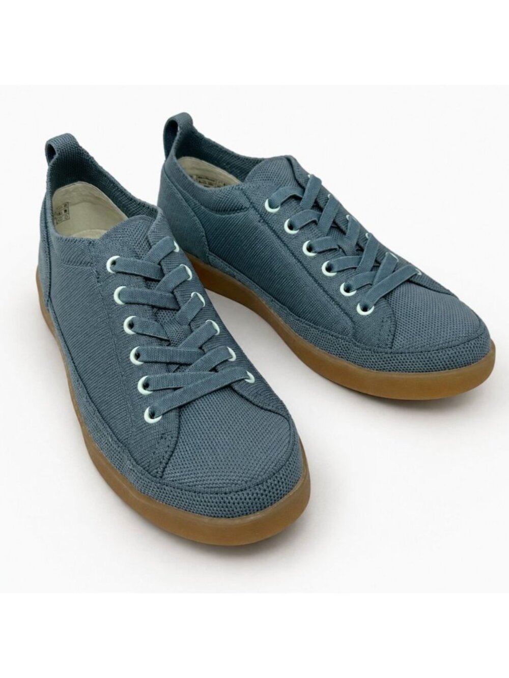 Vionic Winny Knit Supportive Walking Sneakers Pacific Haze Women 8 Wide Comfort